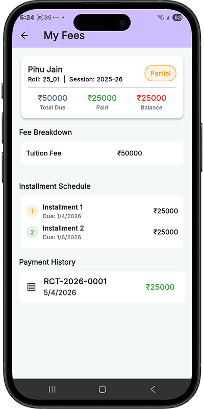 Fee management