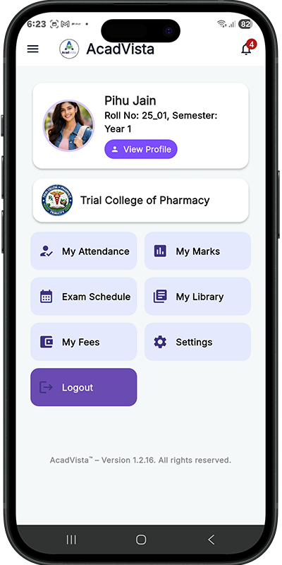 Student portal home